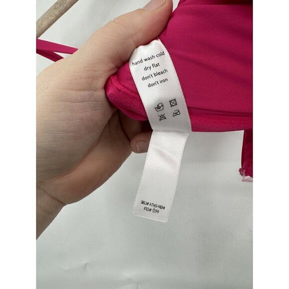 NEW Andie The Bermuda Swim Top Pink Large Preppy Resortwear Beach Vacation - Picture 6 of 11